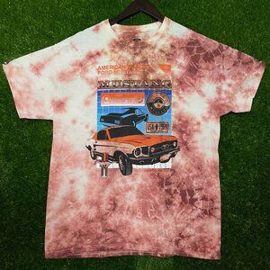 American Muscle Ford Mustang 1964 Graphic Tie-dye T-shirt size Large